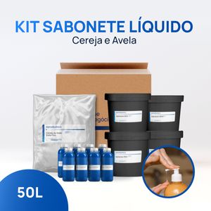 Kit Sabonete Líquido Cereja e Avelã 50kg
